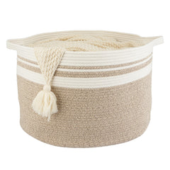 XUANGUO rope basket blanket storage in 22x14 round form for easy access