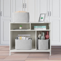 XUANGUO rope basket in nursery setup, perfect for towels and small toys.