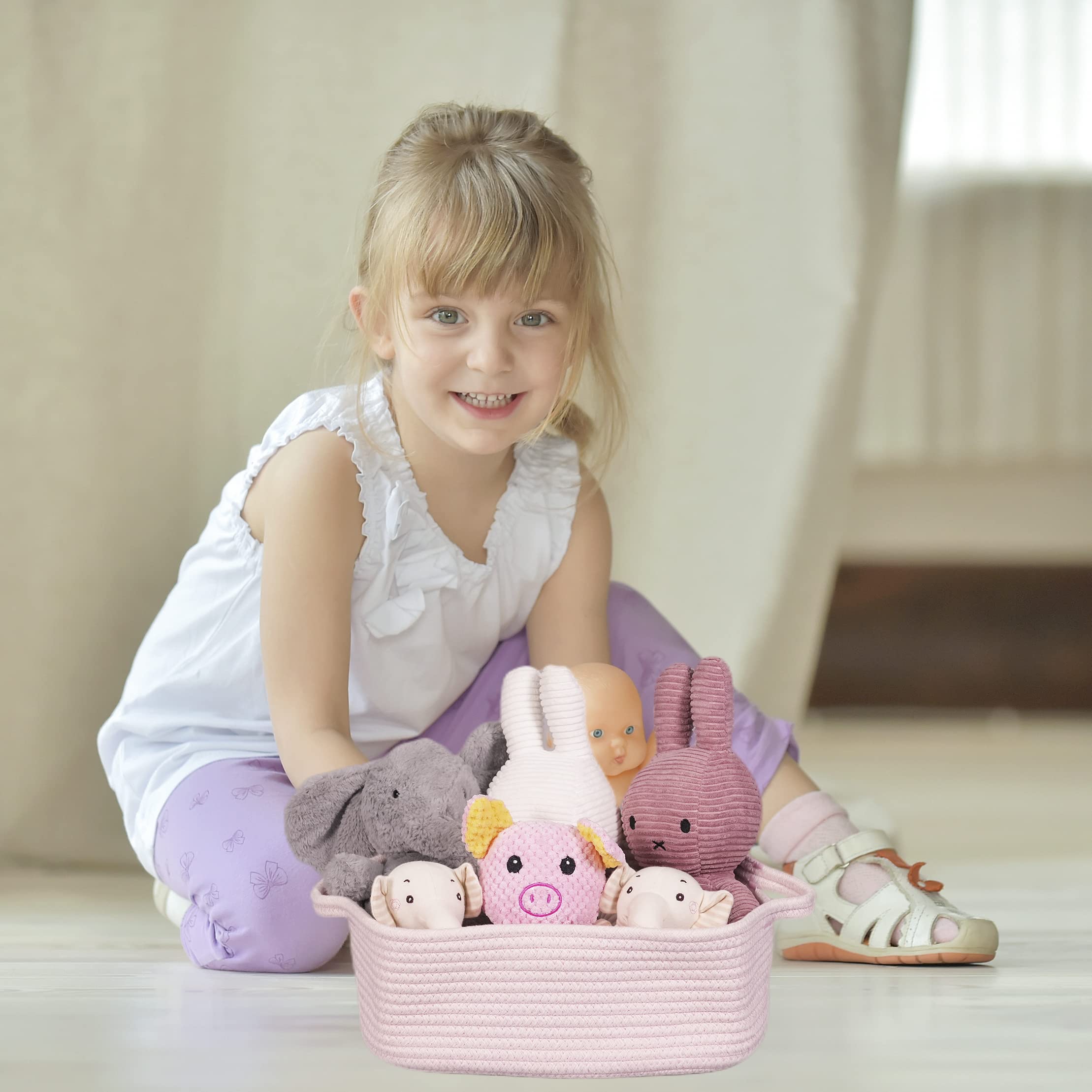 XUANGUO toy bin for kids and pets, reduces clutter.