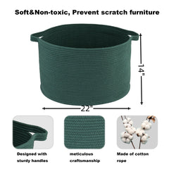 XUANGUO rope basket for toys keeps playrooms tidy and portable with sturdy handles.