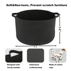 XUANGUO round rope basket toy storage keeping kids' toys organized