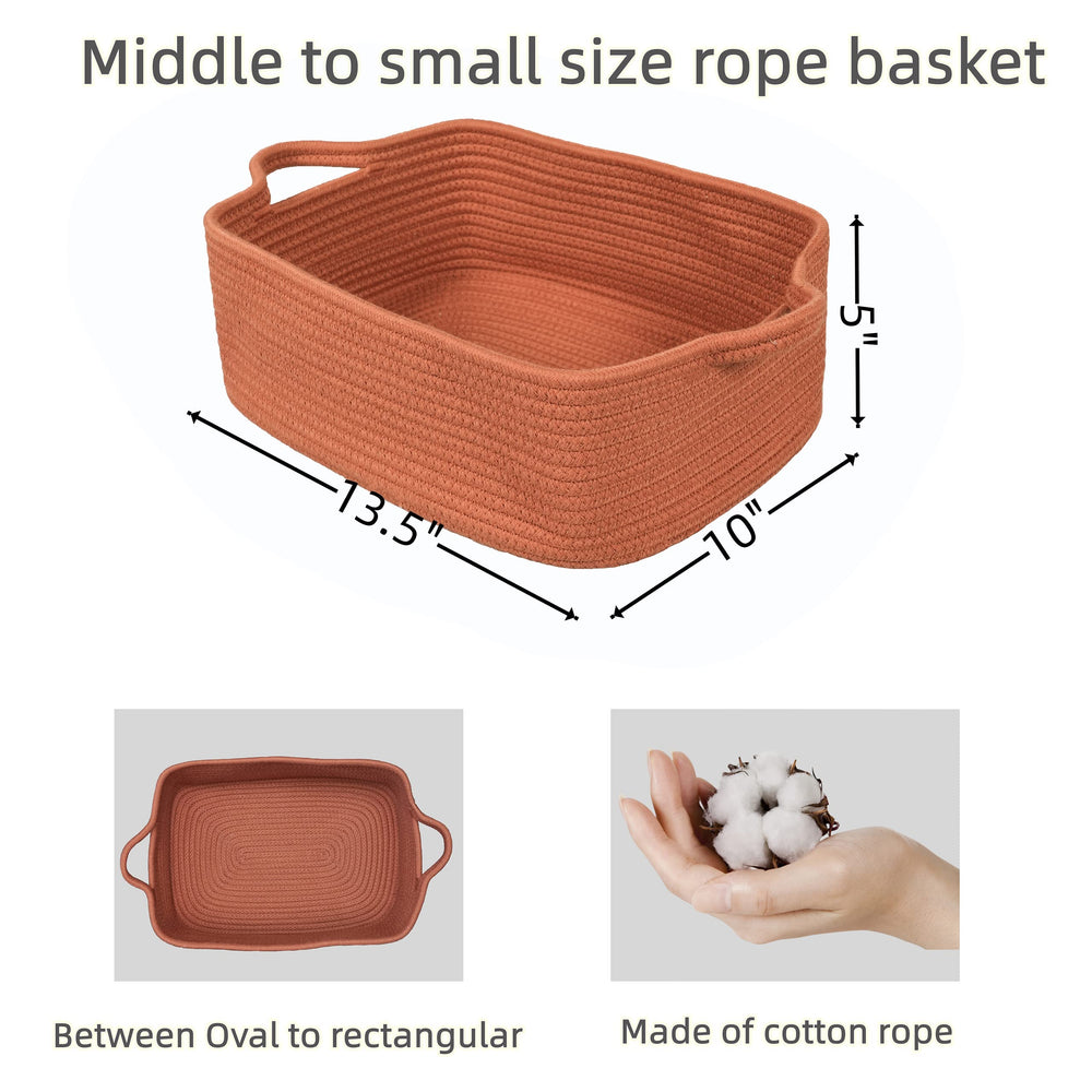 XUANGUO small basket organizer for bedroom and nursery keeps essentials tidy.