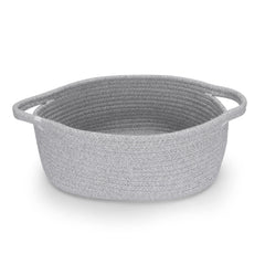 XUANGUO small woven basket with handle showing oval form for tidy nursery storage