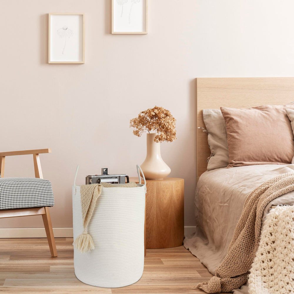 XUANGUO tall storage basket folded look ready to tuck away