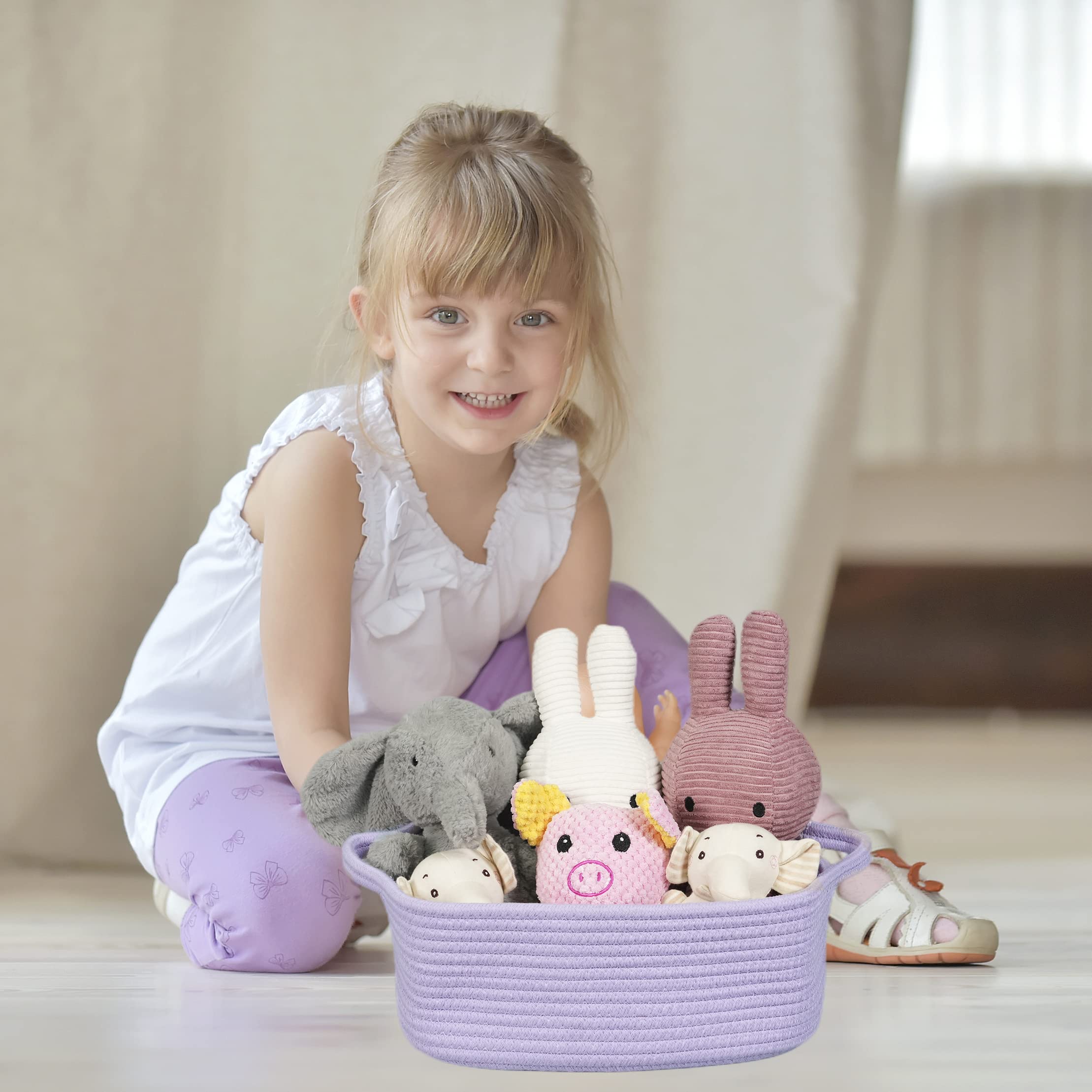 XUANGUO toy basket for baby toys and nursery storage