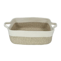 XUANGUO woven cotton rope basket handle closeup shows durable storage