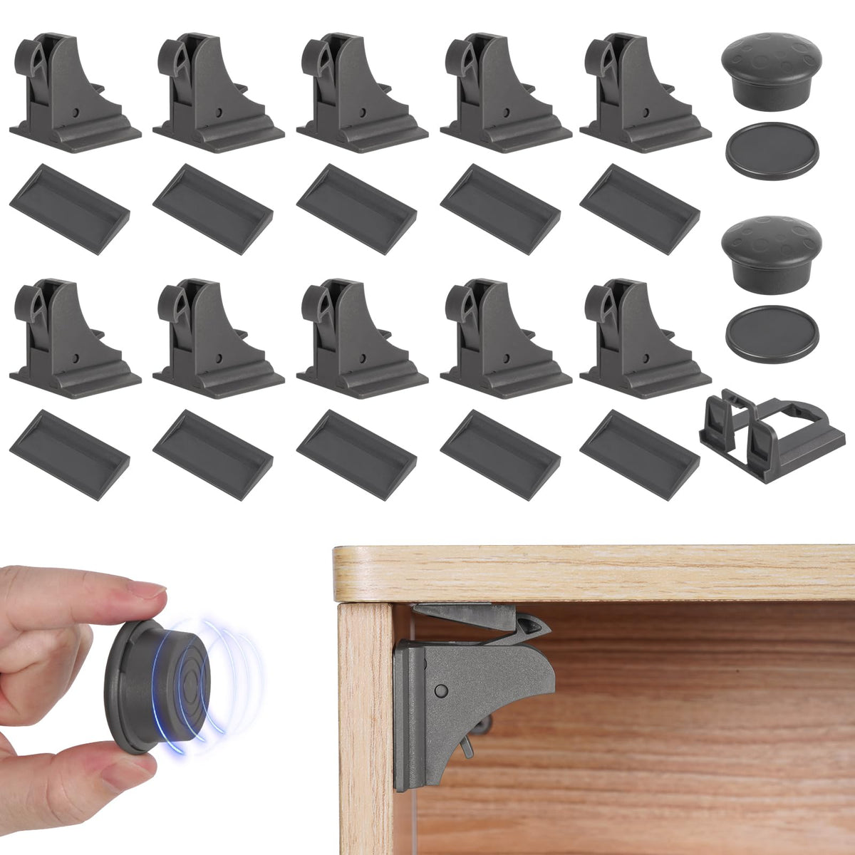 Xuanxi Star cabinet lock installation: easy no-drill setup for quick childproofing.
