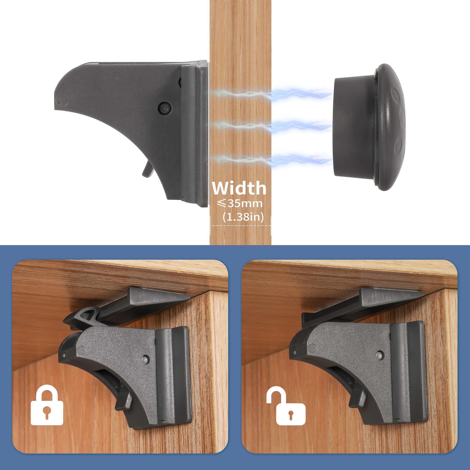 Xuanxi Star hidden cabinet lock: discreet safety that doesn't show.