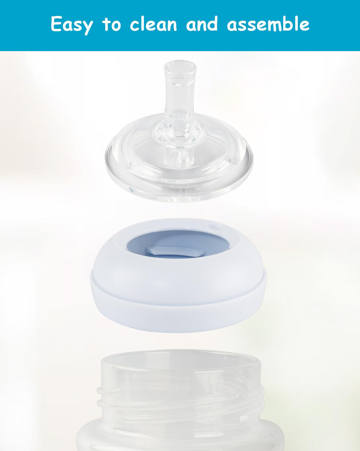 XUNICUTE 8 months plus design supports baby-led transitions to straw cup