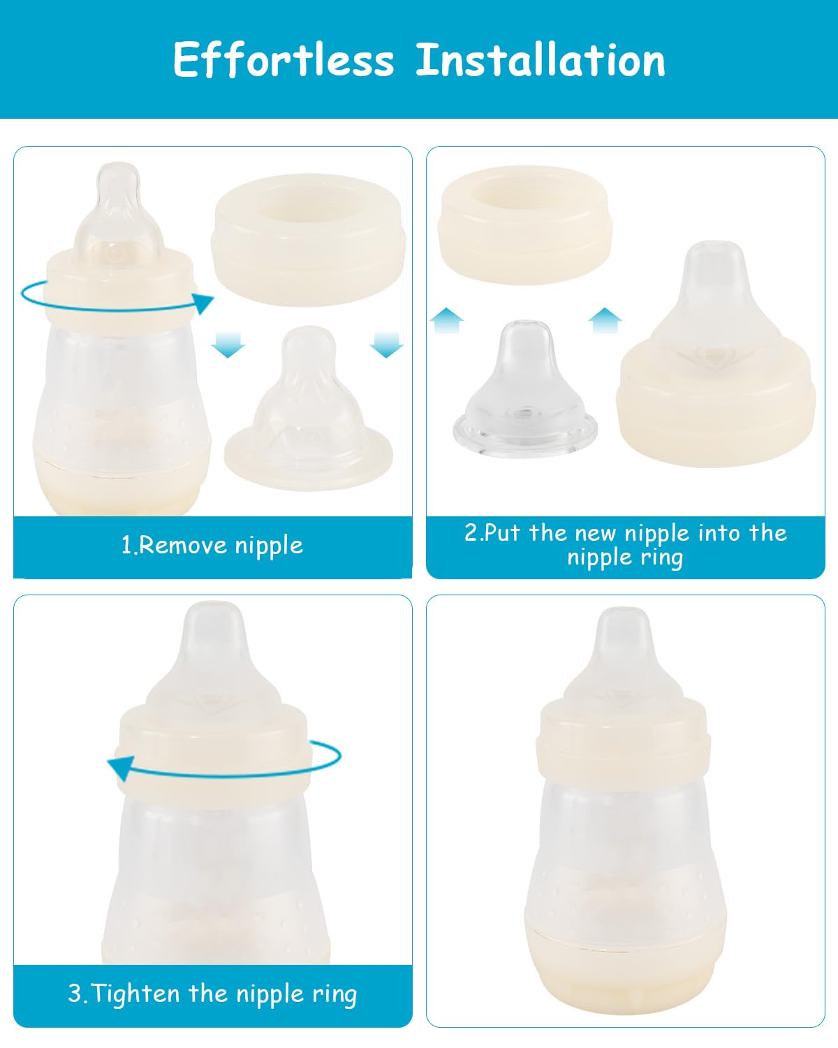 XUNICUTE after-sales product compatibility with Mam bottles