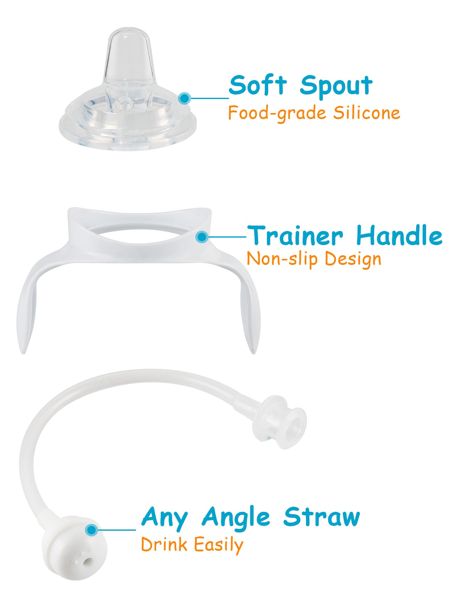 XUNICUTE cleaning brush highlights easy post-use cleaning.