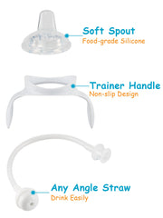 XUNICUTE cleaning brush highlights easy post-use cleaning.