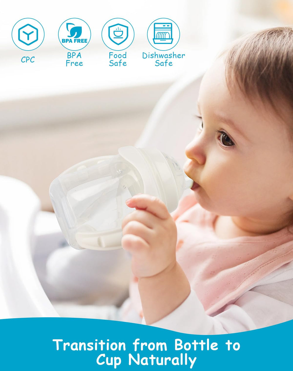XUNICUTE compatibility with Evenflo Balance Plus wide neck bottles expands feeding options