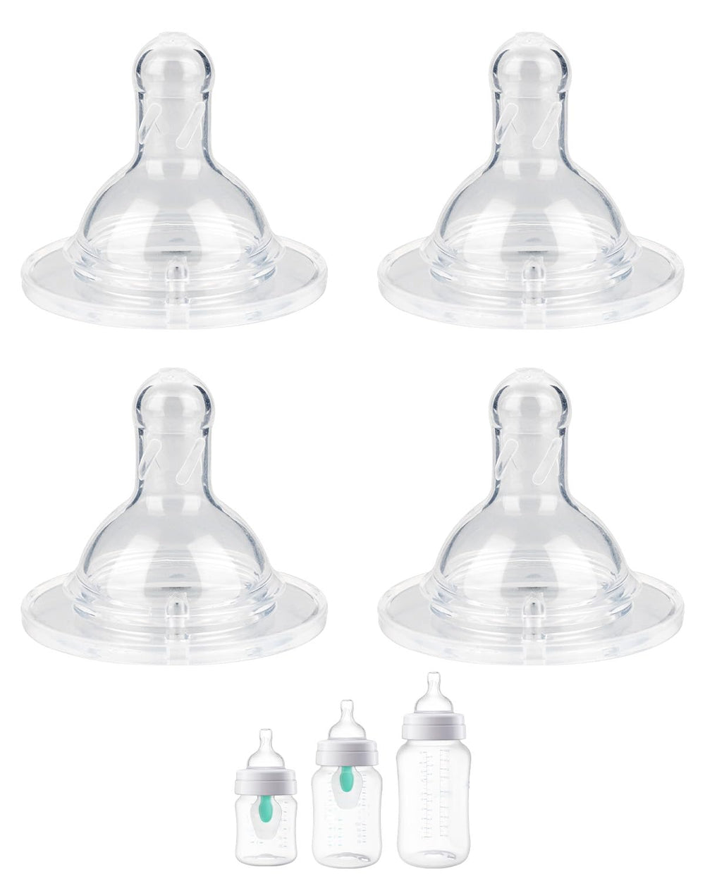 XUNICUTE Flow 3 nipple close-up for smooth silicone feeding