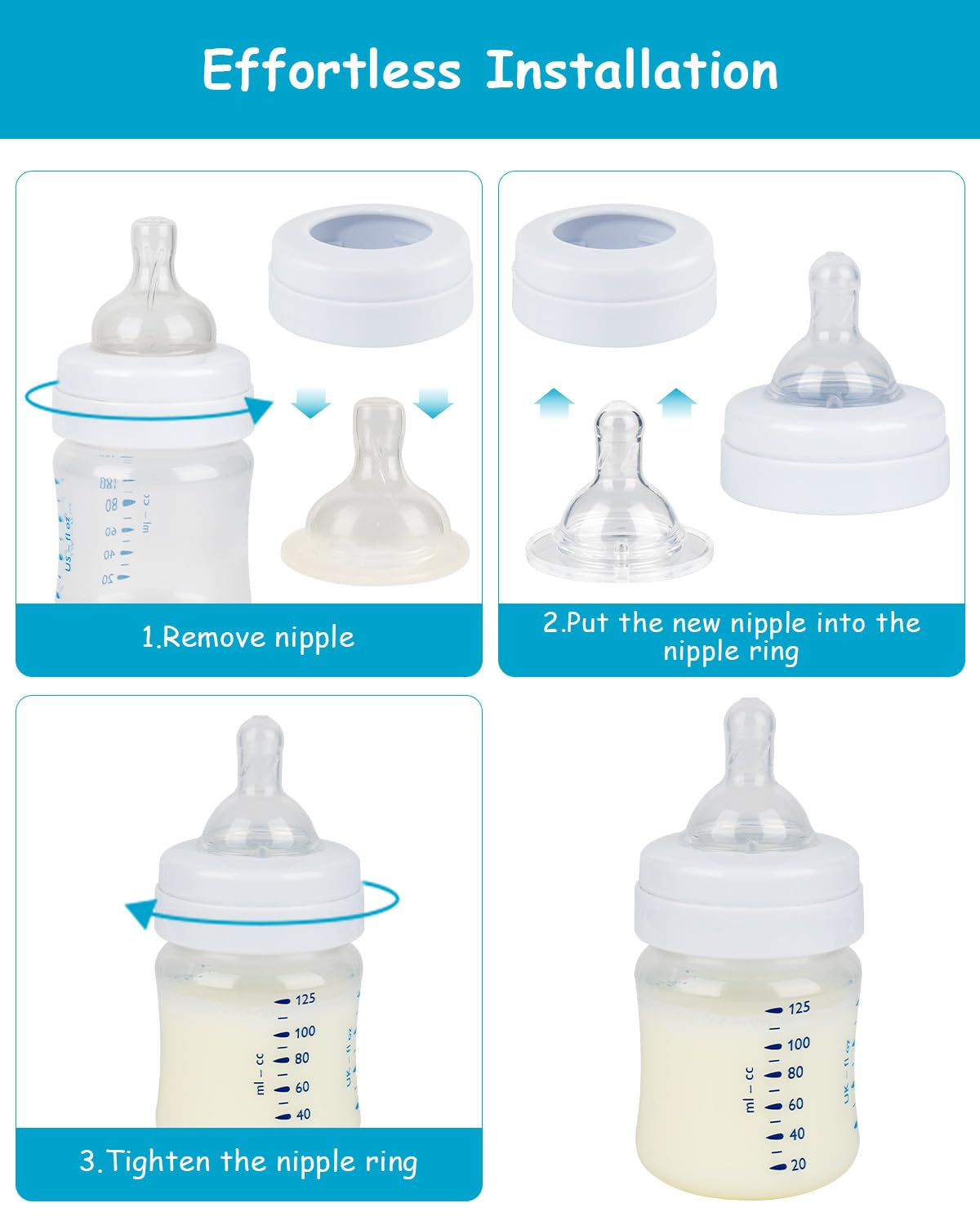 XUNICUTE Flow 1 nipple fits Philips Avent anti-colic bottles.