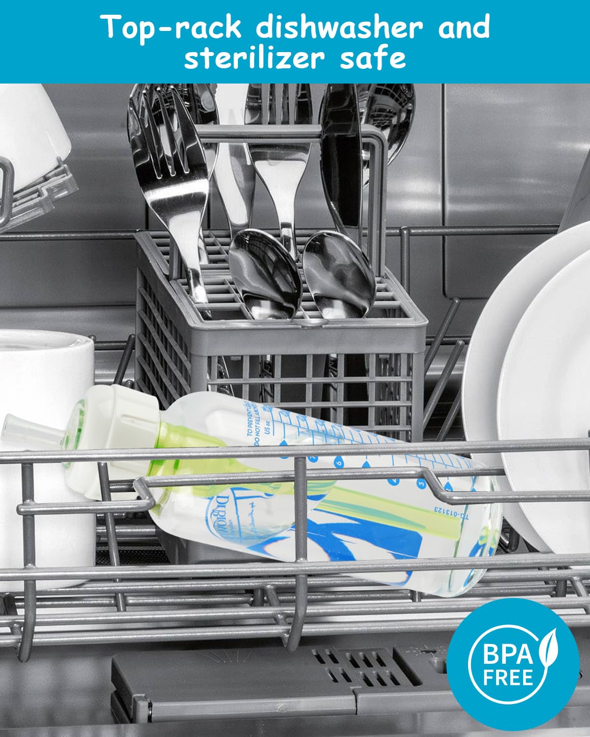 Six included spouts provide versatile replacement for 8+ month olds.