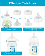 XUNICUTE level-2 flow visualization nipple demonstrates steady flow at feeding pace