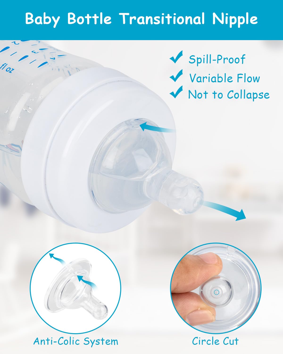XUNICUTE nipple compatibility with Philips Avent bottles for easy switching