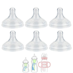 XUNICUTE nipple for Dr. Brown's Level 2 sideview shows anti-colic venting for calmer feeds.