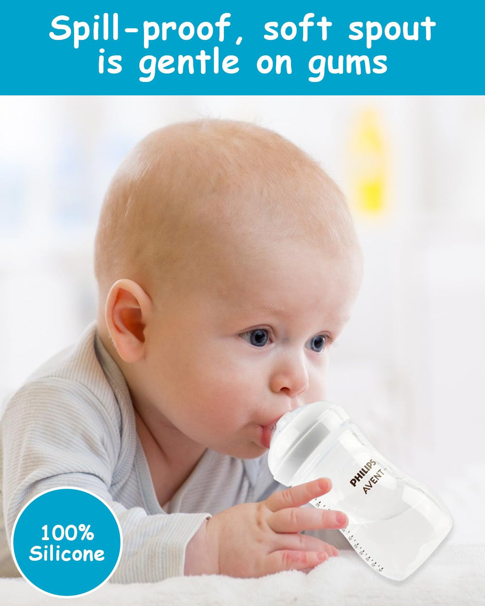 XUNICUTE Philips Avent compatibility enables seamless bottle-to-cup transition