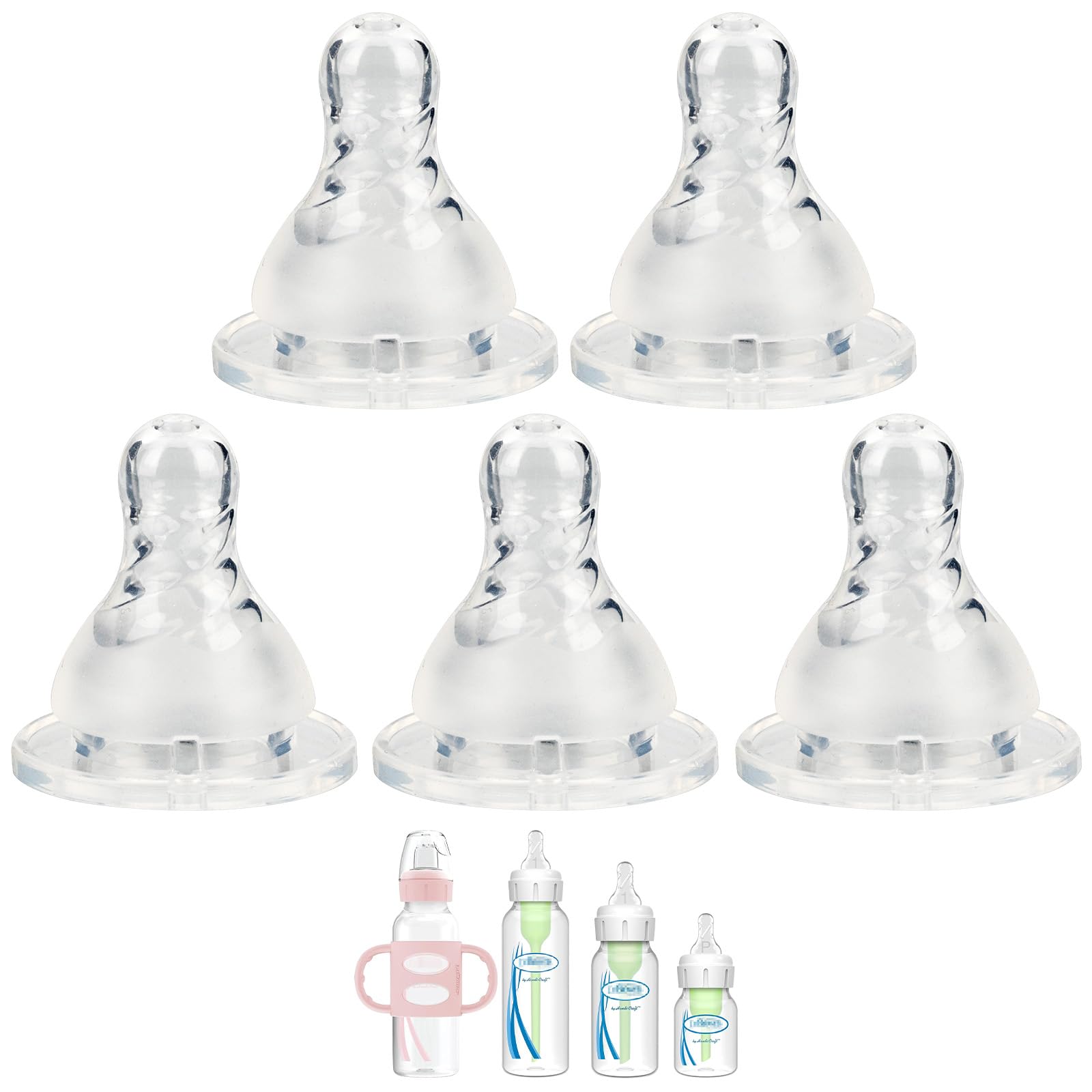 XUNICUTE silicone nipple fast-flow Level 3 for narrow bottles supports steady feeding.