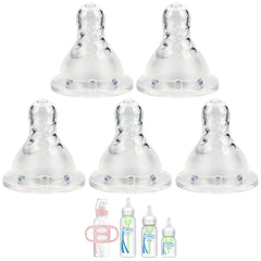 XUNICUTE silicone nipple fast-flow Level 3 for narrow bottles supports steady feeding.