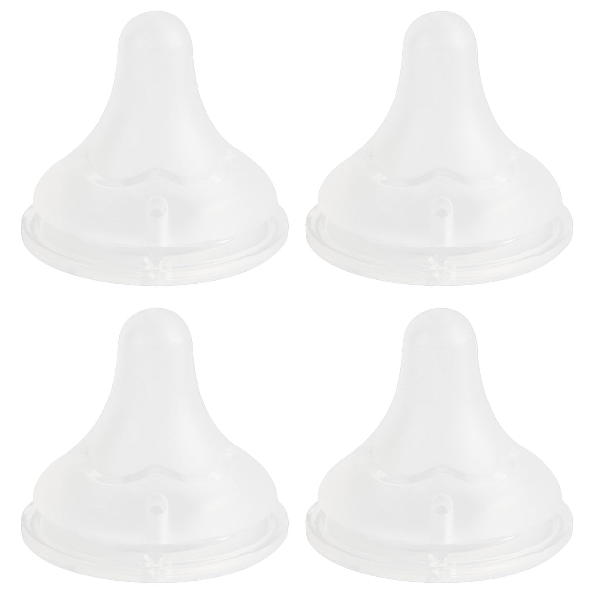 XUNICUTE M-flow silicone nipple for Spectra bottle close-up with smooth feeding surface