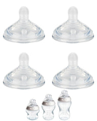 XUNICUTE silicone nipple M for Tommee Tippee Natural Start; promotes natural latch during feeds.
