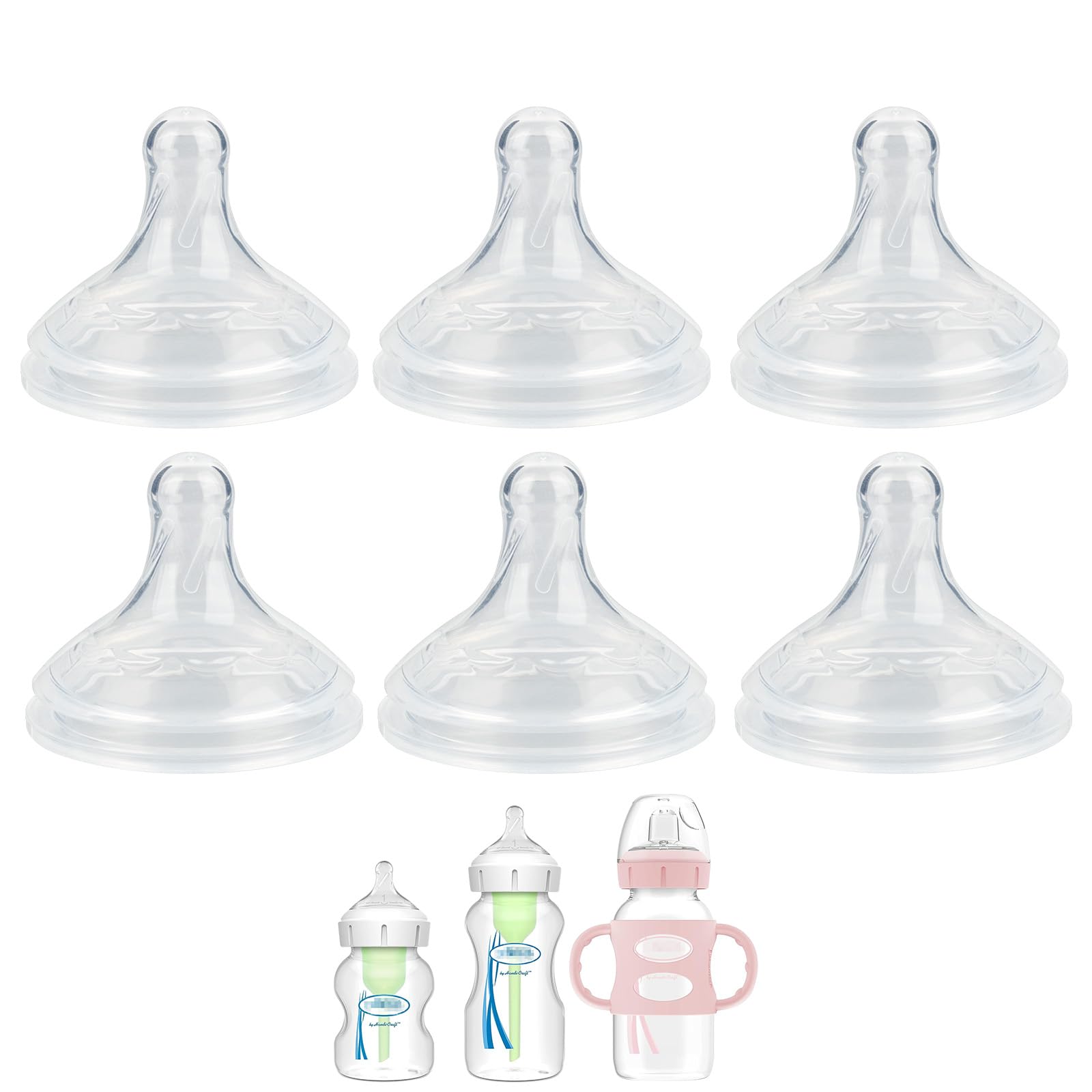 XUNICUTE silicone nipple wide-neck Level 3 delivers fast flow for steady feeding (6m+).