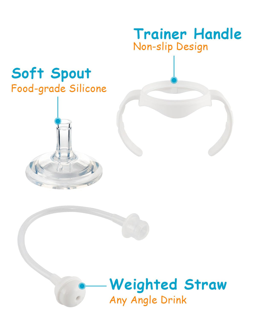 XUNICUTE weighted straw close-up illustrates steady sipping and balance