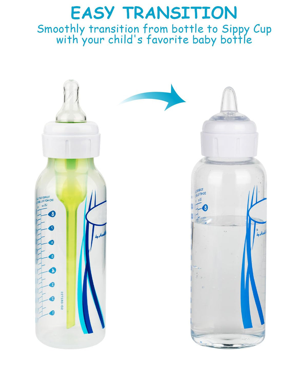 XUNICUTE 100% silicone nipple for safe, flexible sipping