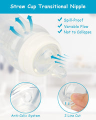 XUNICUTE Sippy Nipple 6m plus transition visual