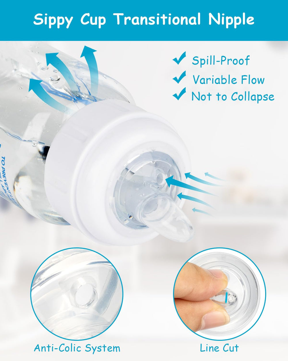 XUNICUTE compatible with Dr. Brown's Narrow Bottle for seamless feeding.