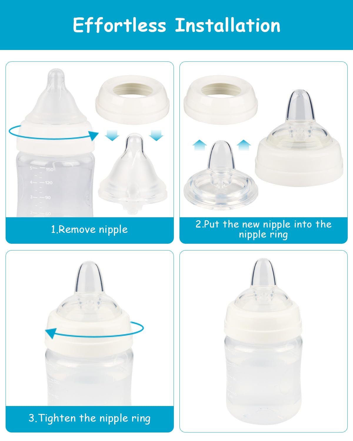 XUNICUTE Sippy Nipple gum-friendly spout close-up