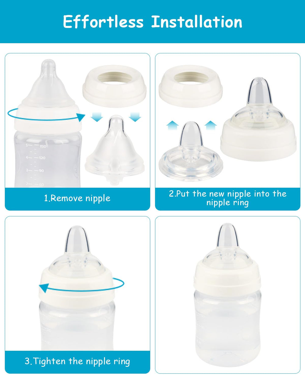 XUNICUTE Sippy Nipple gum-friendly spout close-up