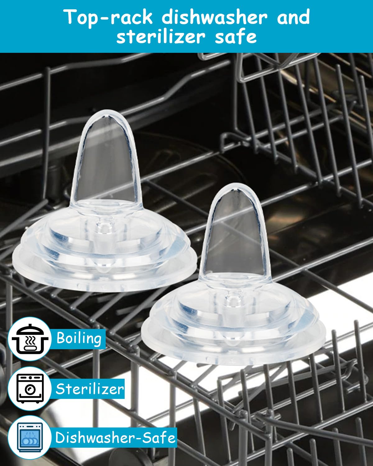 Narrow bottle compatibility supports smooth transitions