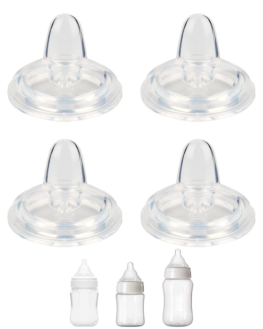 XUNICUTE Sippy Nipple soft spout on wide-neck bottle aids gentle transition to cups