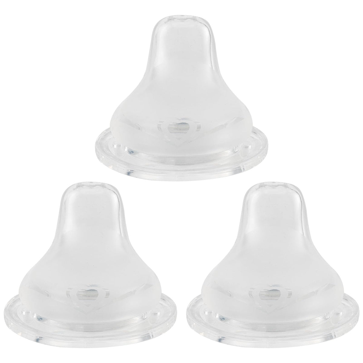 XUNICUTE sippy nipples close-up showing soft spout for gentle gums