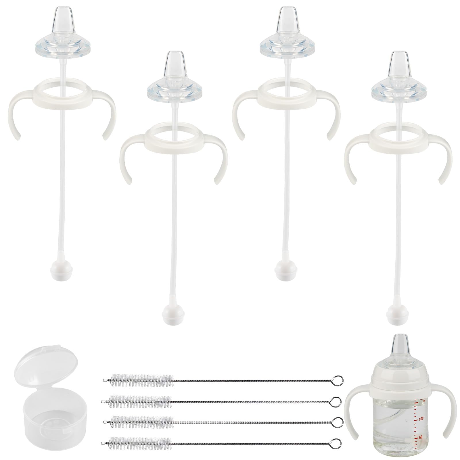 XUNICUTE sippy spout kit for Pigeon fit shows easy bottle-to-cup transition
