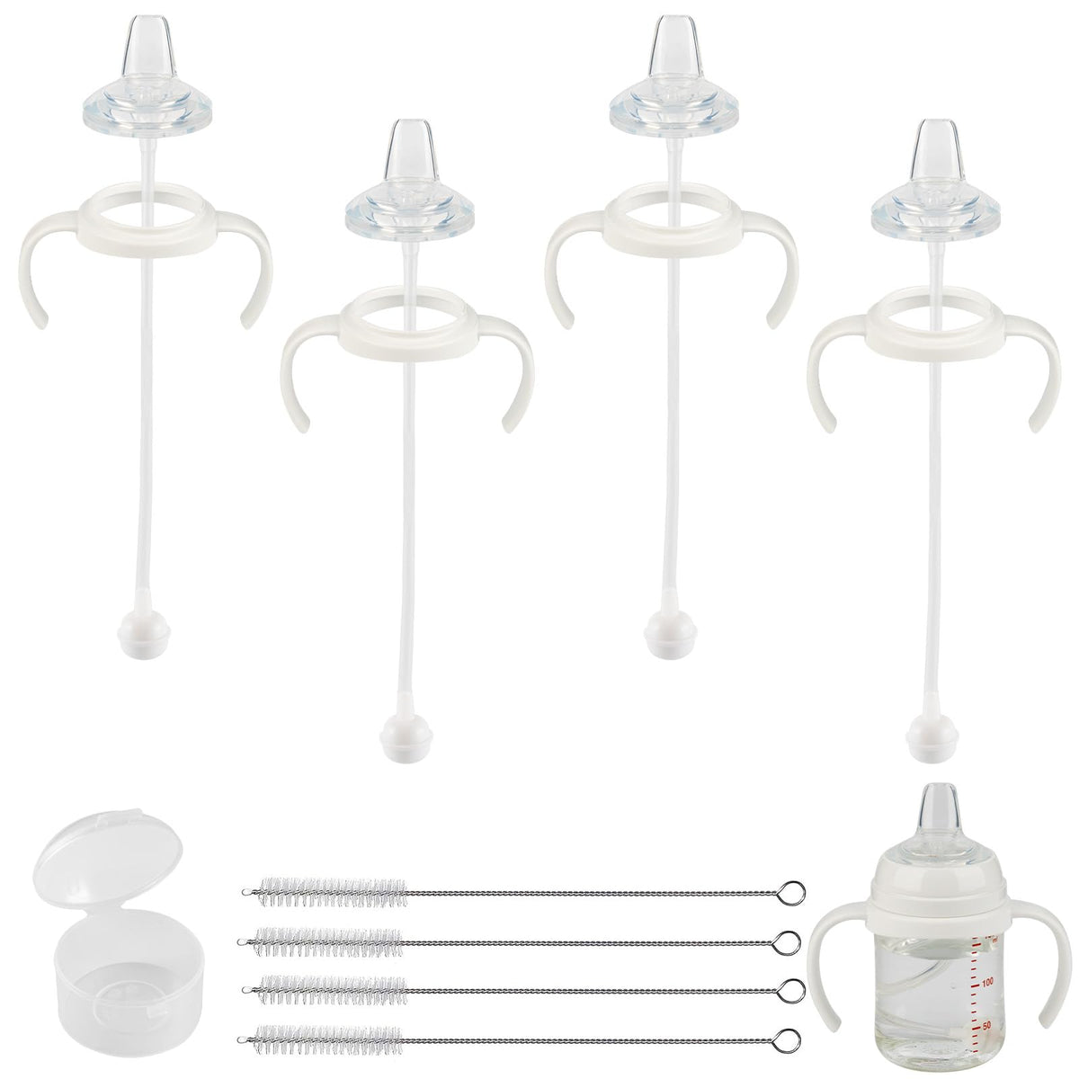 XUNICUTE sippy spout kit for Pigeon fit shows easy bottle-to-cup transition