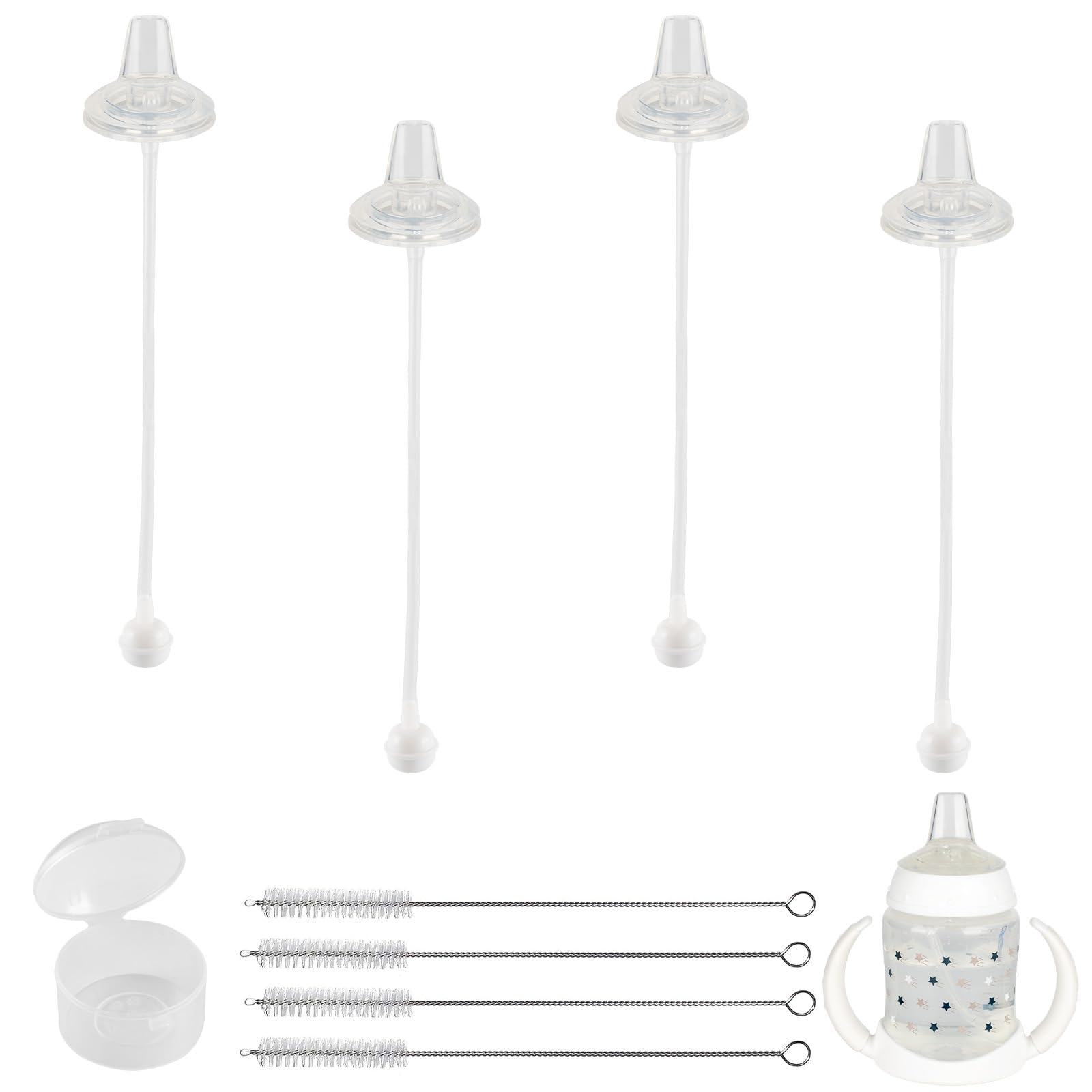 XUNICUTE sippy spout nipple soft close-up, designed for a gentle bottle-to-cup transition.