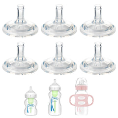 XUNICUTE sippy straw nipple with soft silicone for gentle bottle-to-straw transition
