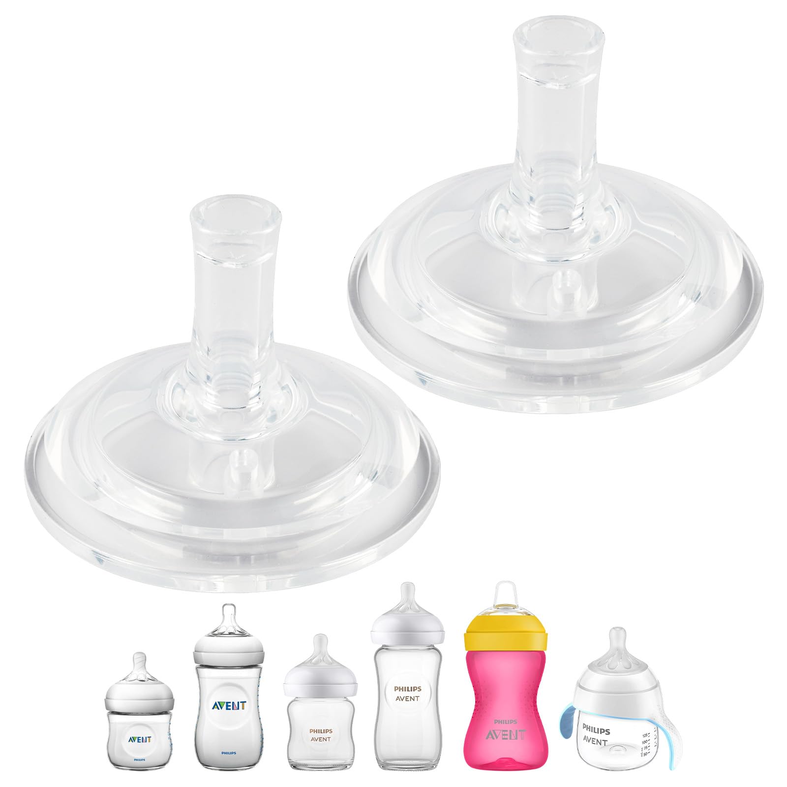 XUNICUTE soft silicone spout closeup showing gentle flow for early sippy training