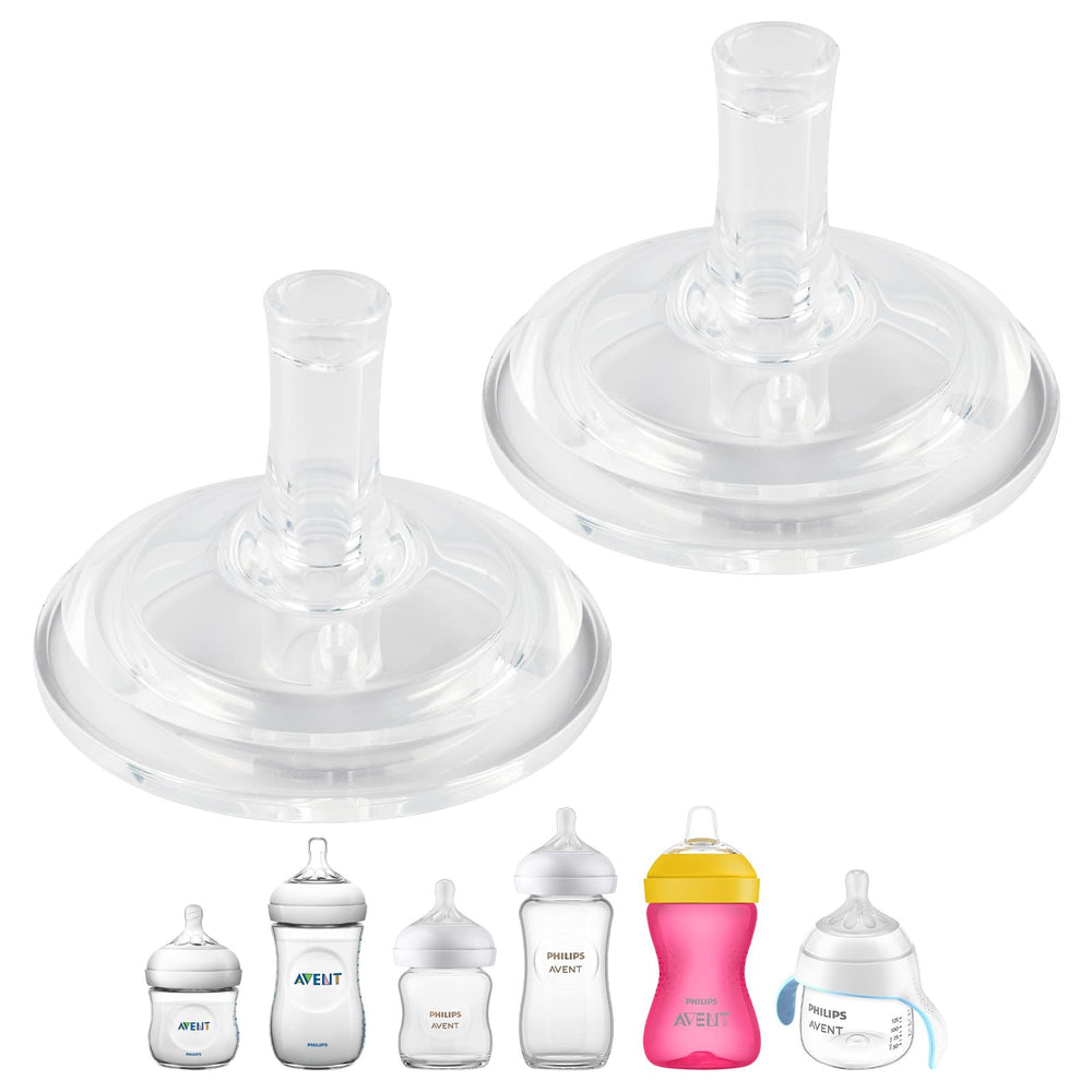XUNICUTE soft silicone spout closeup showing gentle flow for early sippy training