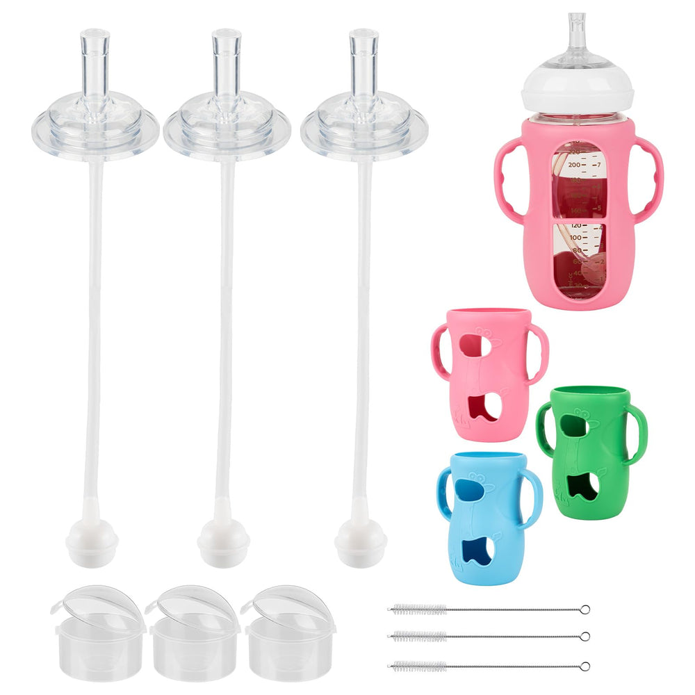 XUNICUTE straw cup conversion kit packaging showing all-in-one transition set