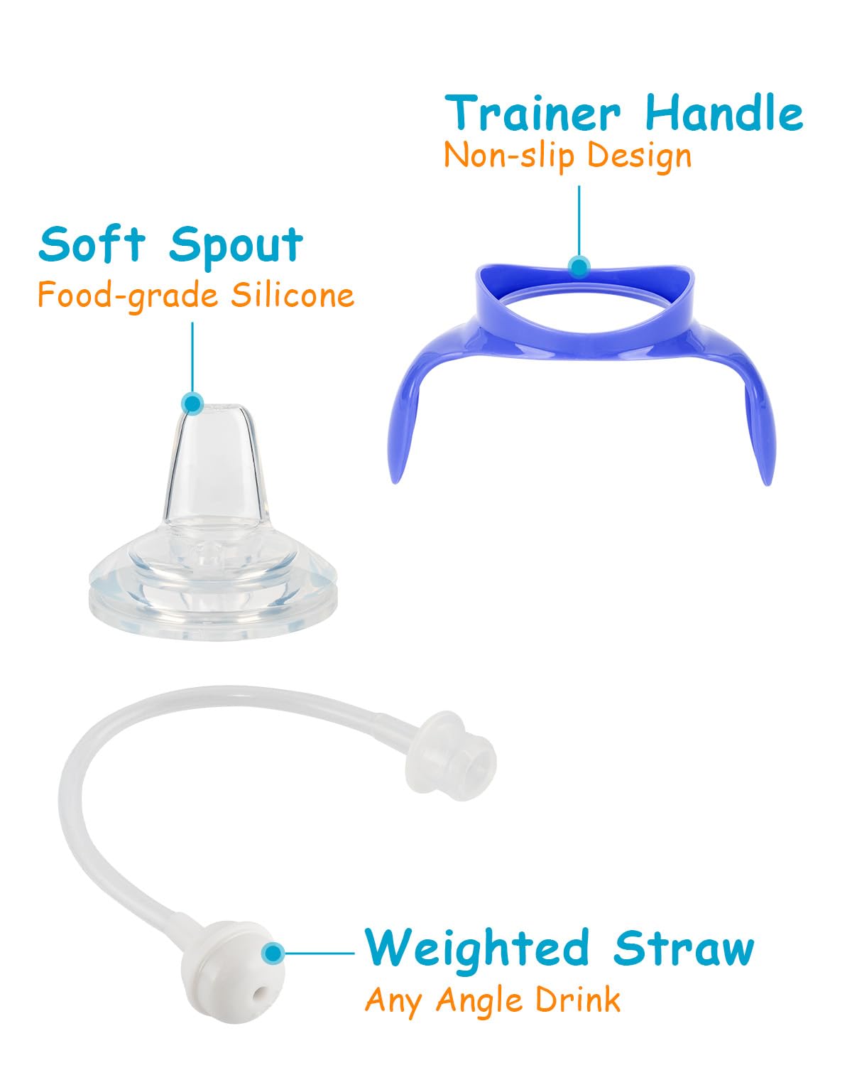 XUNICUTE three spouts on counter show quick replacement options.