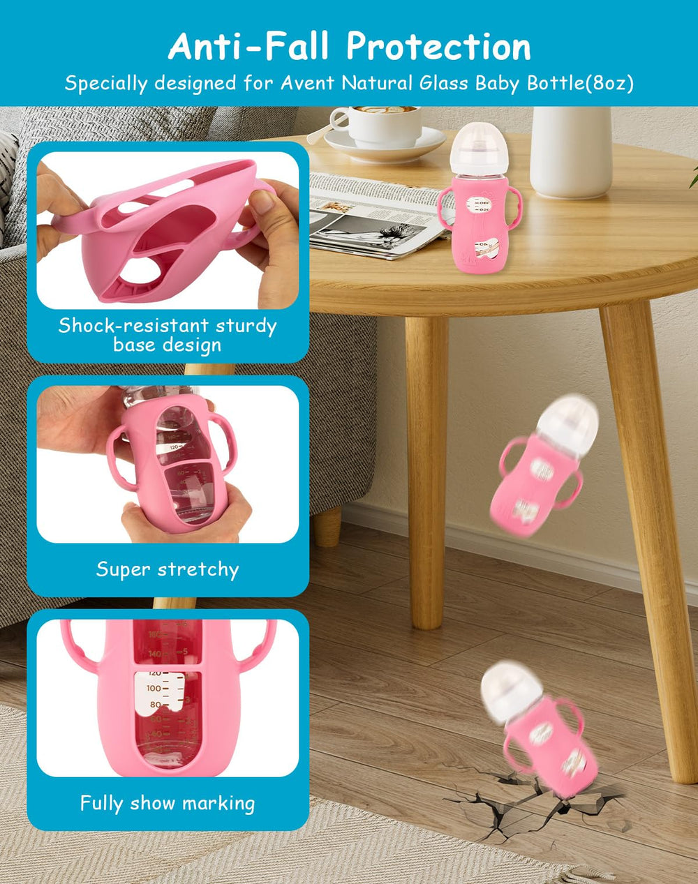 XUNICUTE transition kit usage demonstrates a simple switch to a sippy cup