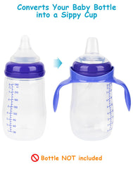 XUNICUTE weighted straw attachment demonstrates stable flow for on-the-go sipping.
