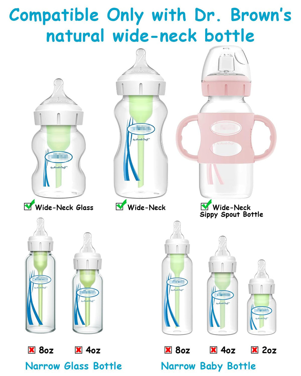 XUNICUTE wide-neck bottle compatibility simplifies transitions between bottle and breast