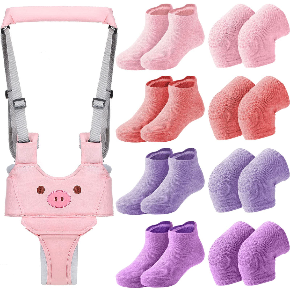 Xuniea baby walking harness set shown for steady support during early steps